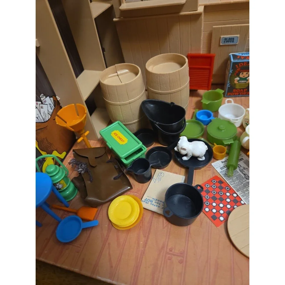 Ideal Jody General Store Play Set with Accessories 1974 Vintage Stove Chair